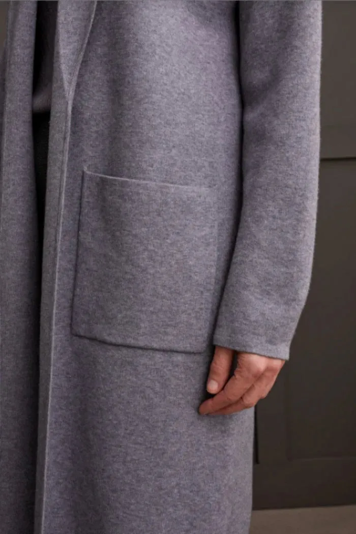 Open Coatigan with Patch Pockets