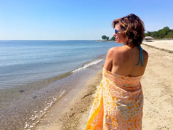 Orange Jaguar Sarong / Grand Scarf
