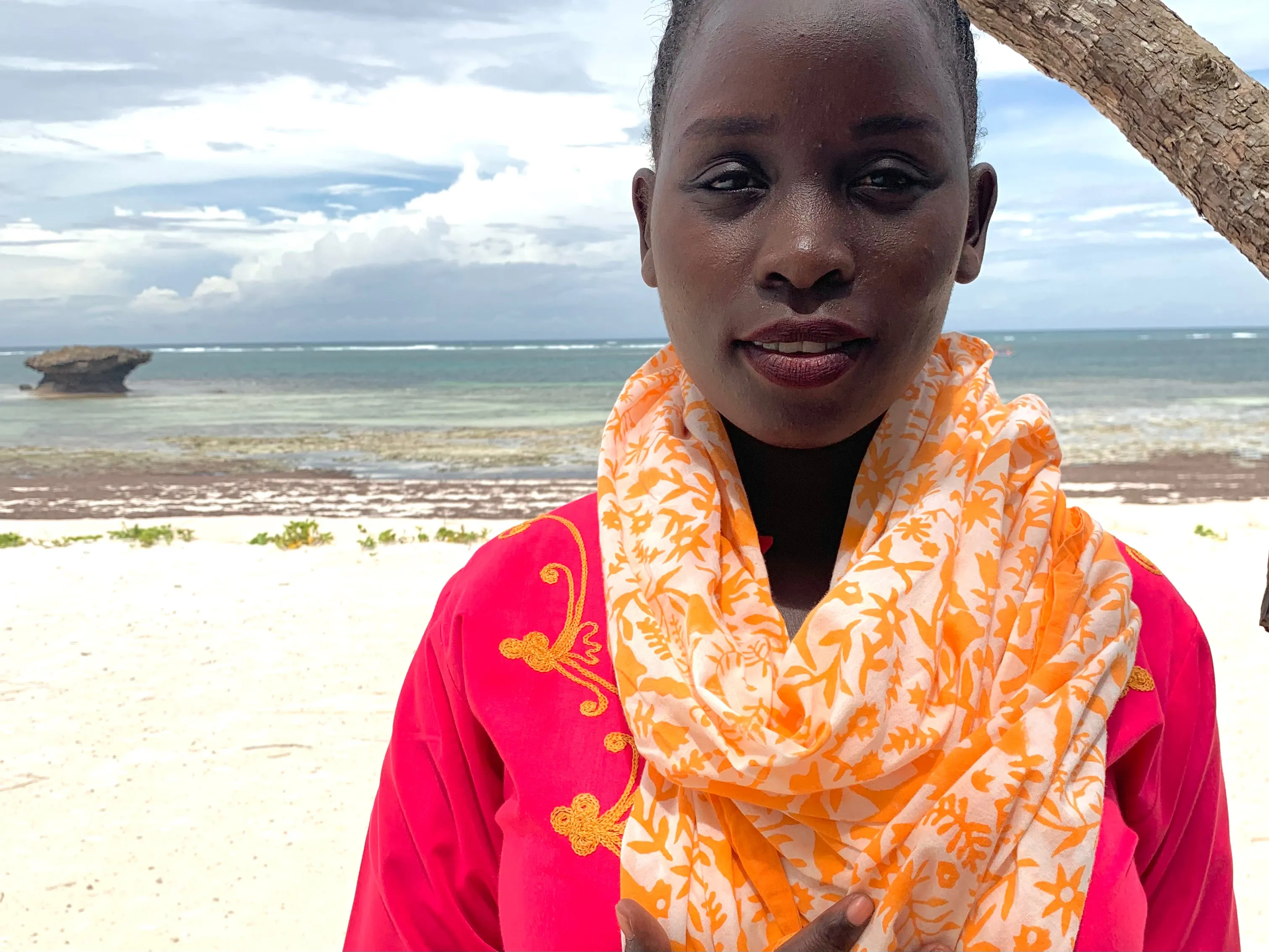 Orange Jaguar Sarong / Grand Scarf