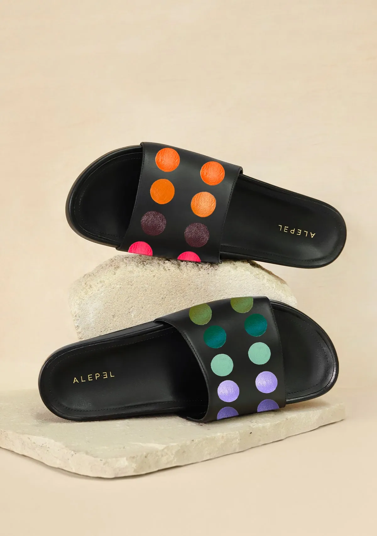 Painter's Palette Black Slip On