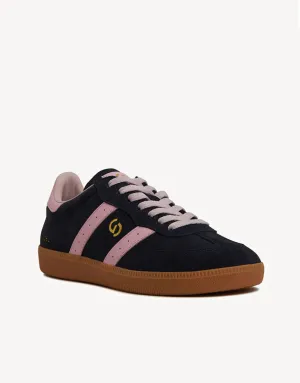 Parallel Suede Sneakers - Navy/Pink