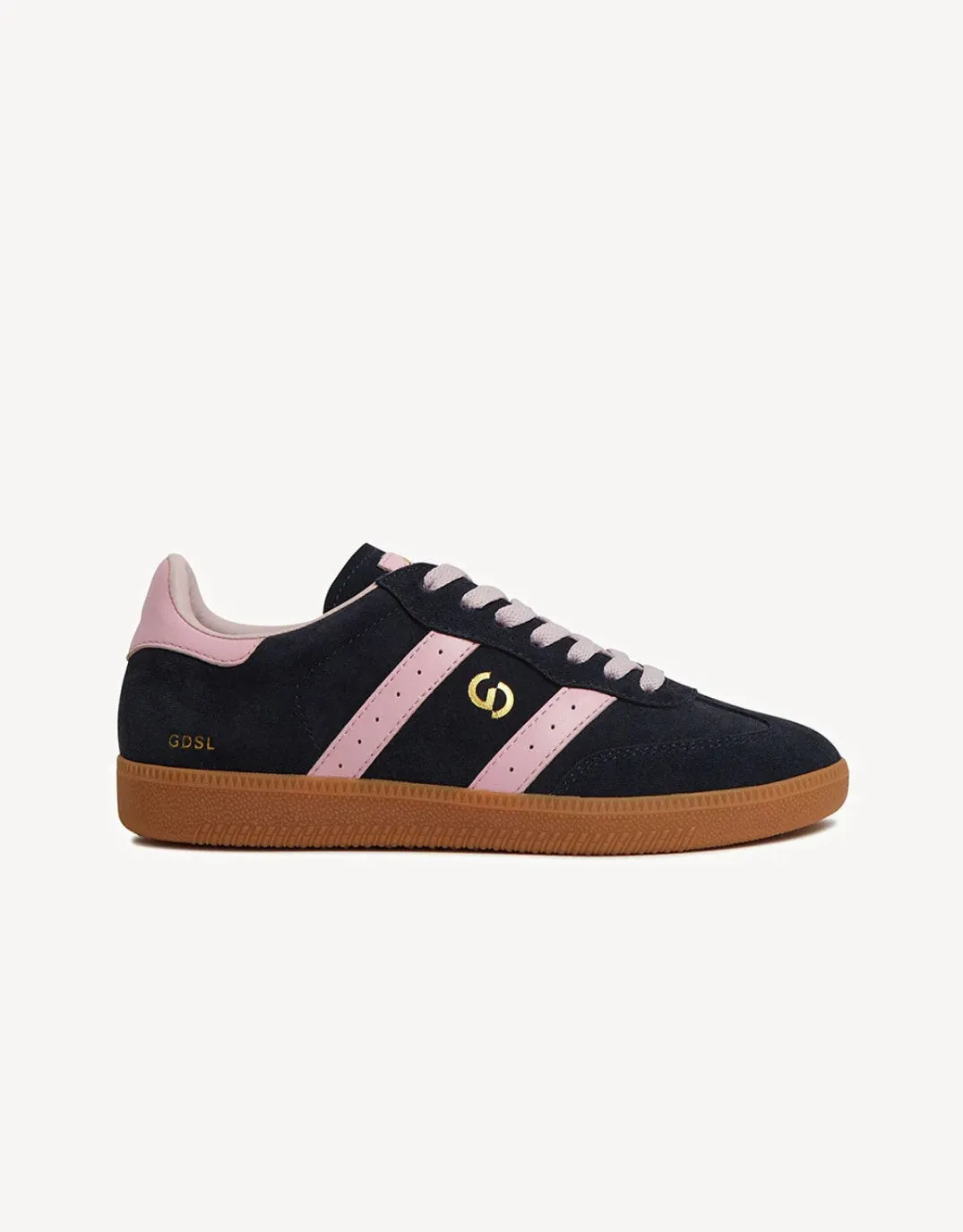 Parallel Suede Sneakers - Navy/Pink