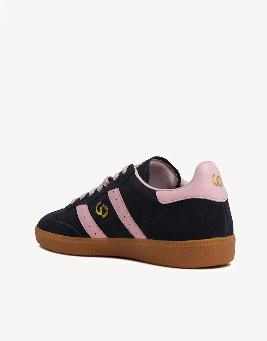 Parallel Suede Sneakers - Navy/Pink