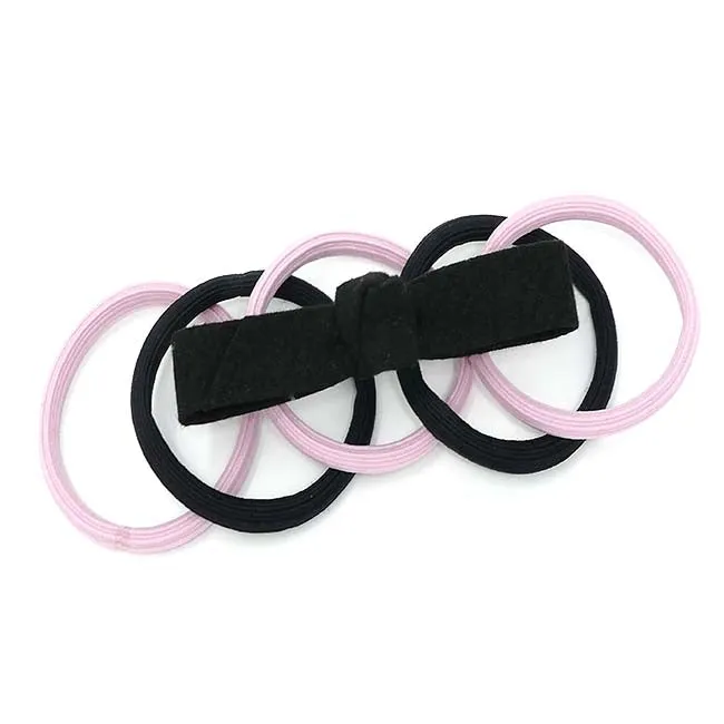 Paris Collection Bow Clip & Hair Tie Set