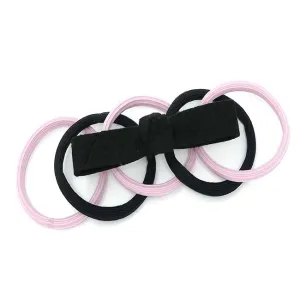 Paris Collection Bow Clip & Hair Tie Set