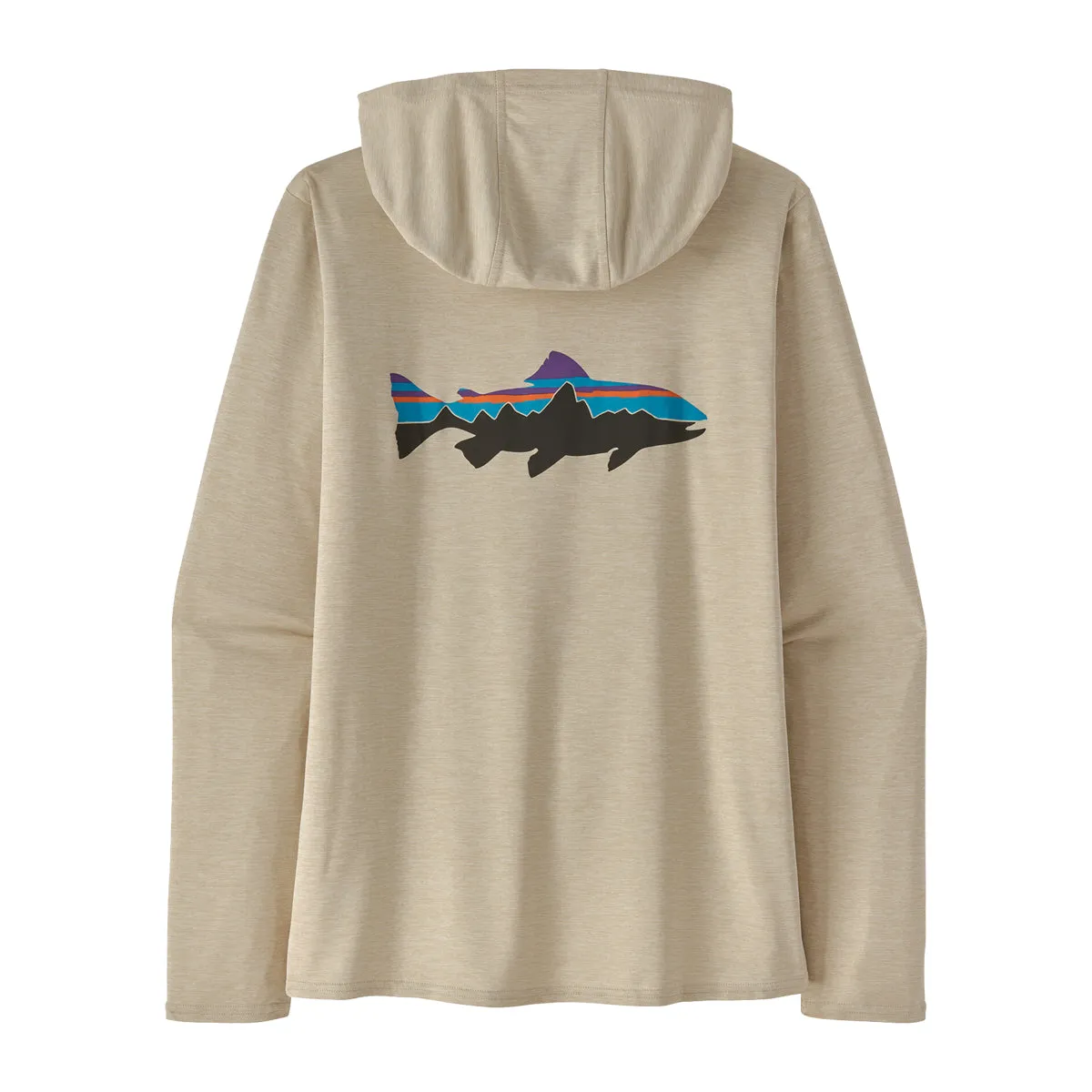 Patagonia MTS Logo Womens Cap Cool Daily Graphic Hoody Fitz Roy Trout: Pumice X-Dye