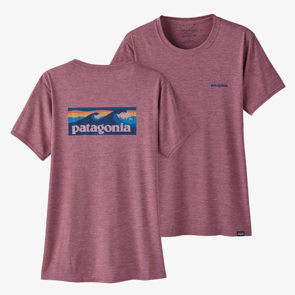 Patagonia Womens Cap Cool Daily Graphic T-Shirt - Waters