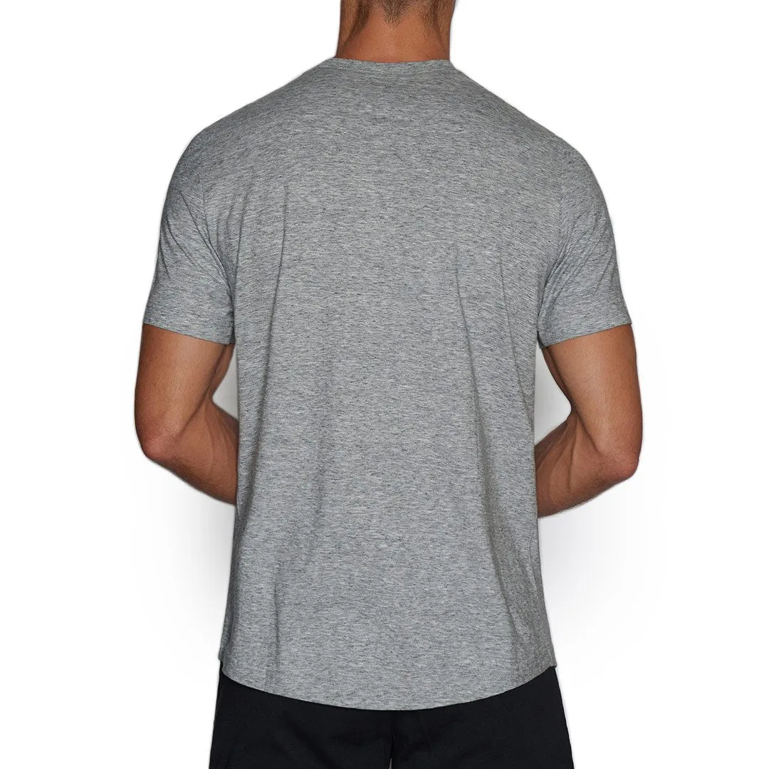 Perfect Pima Relaxed Deep V-Neck T-Shirt Grey Heather