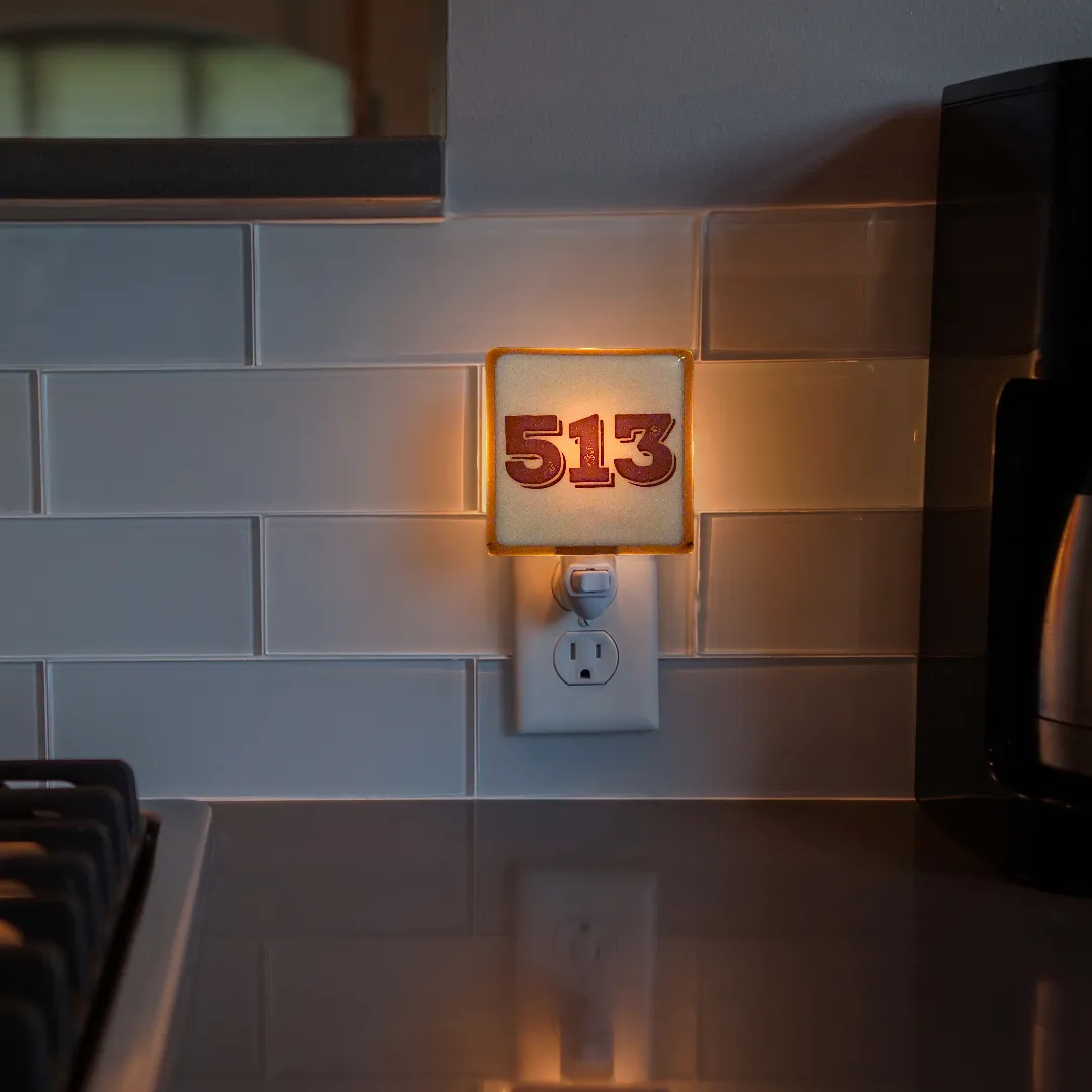 PERSONALIZED Area Code Night Light with Your Area Code