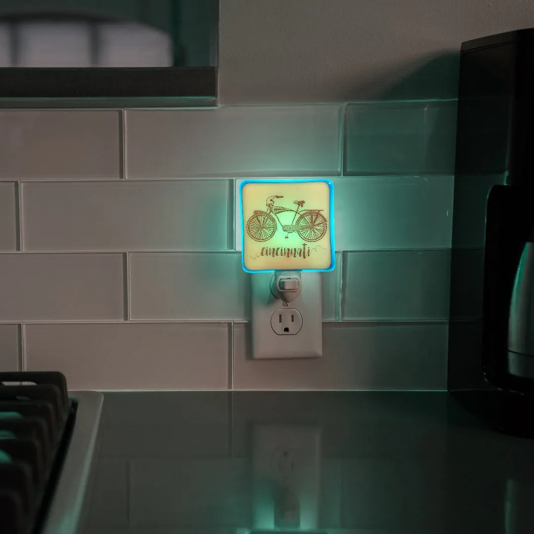 Personalized Bicycle Night Light with Name or City