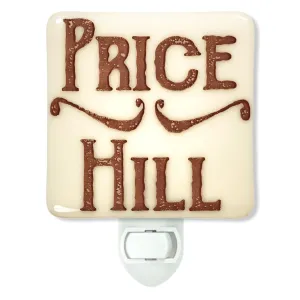 PERSONALIZED Night Light Rustic Scroll with Family Name or City