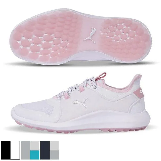PUMA Ladies IGNITE FASTEN8 Golf Shoes 7.5 High Rise/Puma Silver/Scuba Blu