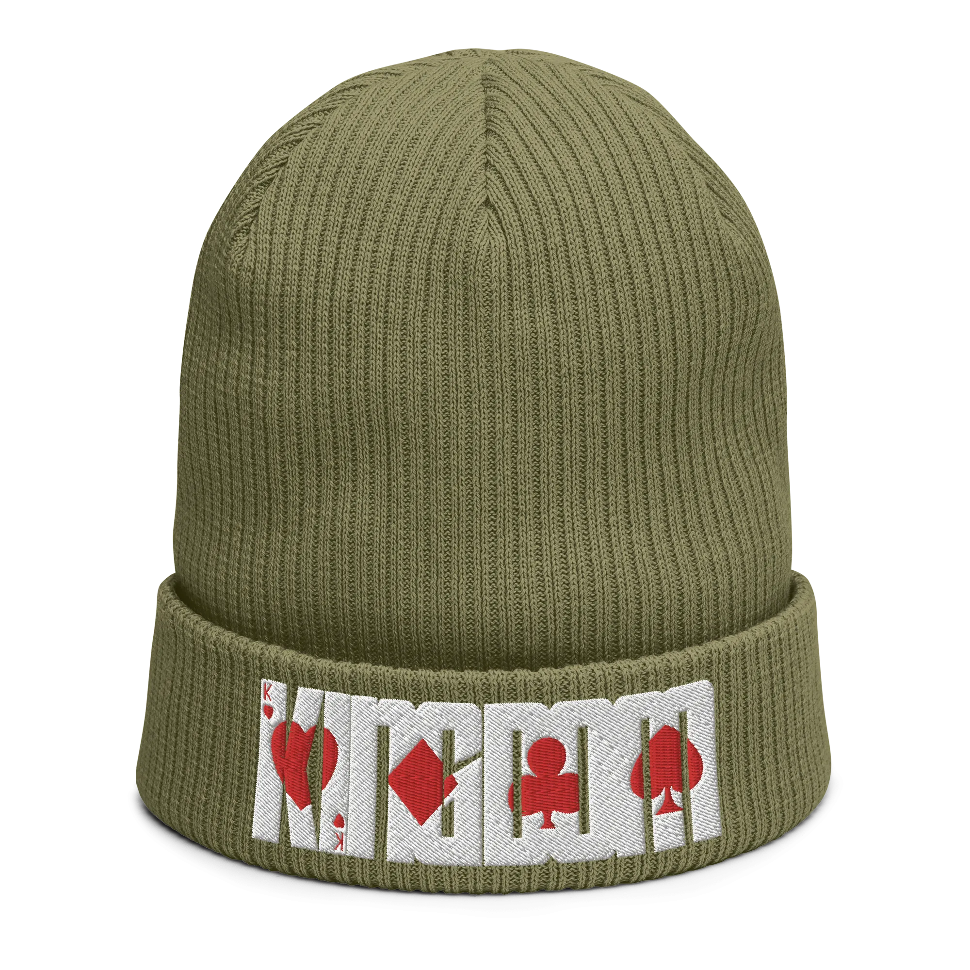 "KINGDOM" Organic ribbed beanie