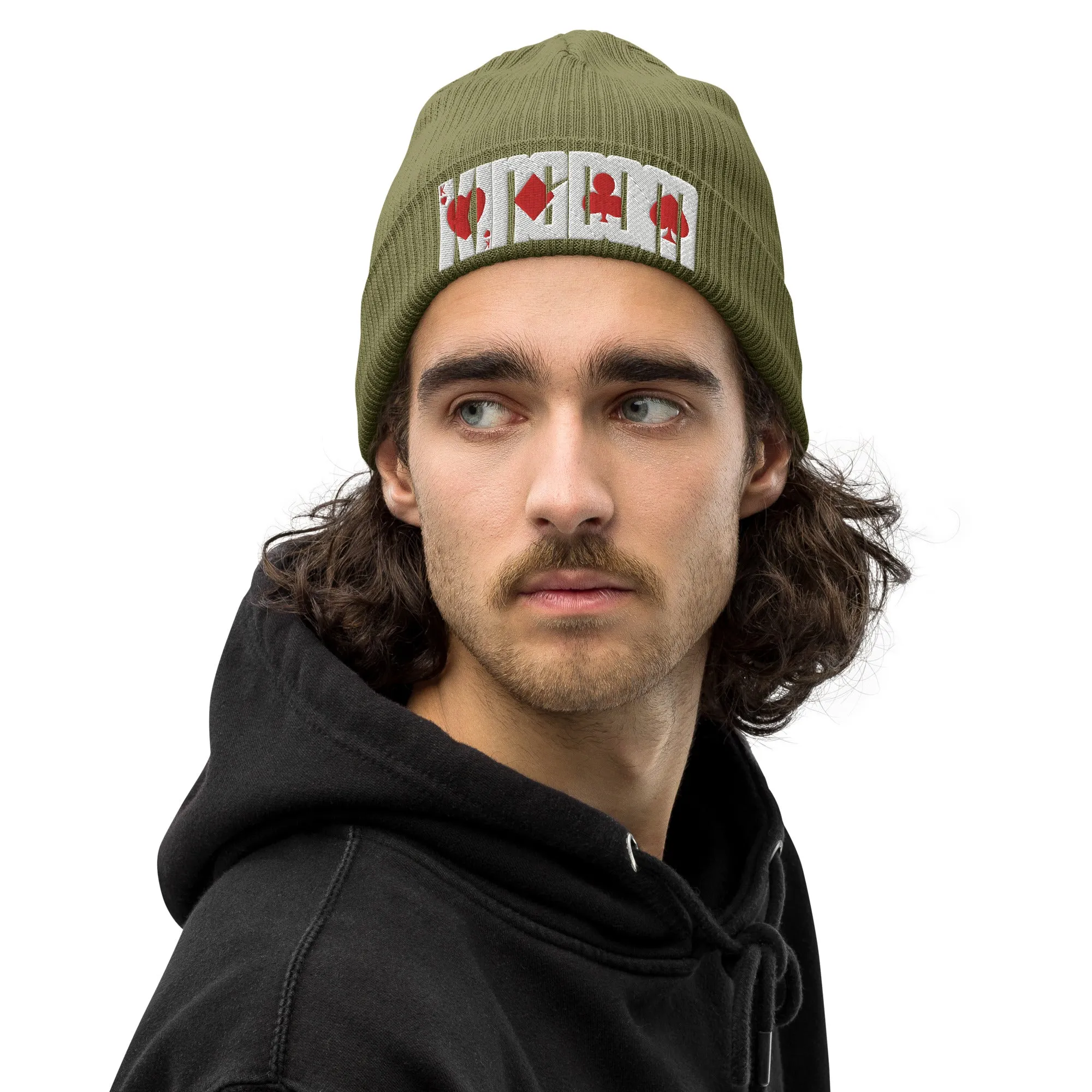 "KINGDOM" Organic ribbed beanie
