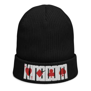 "KINGDOM" Organic ribbed beanie