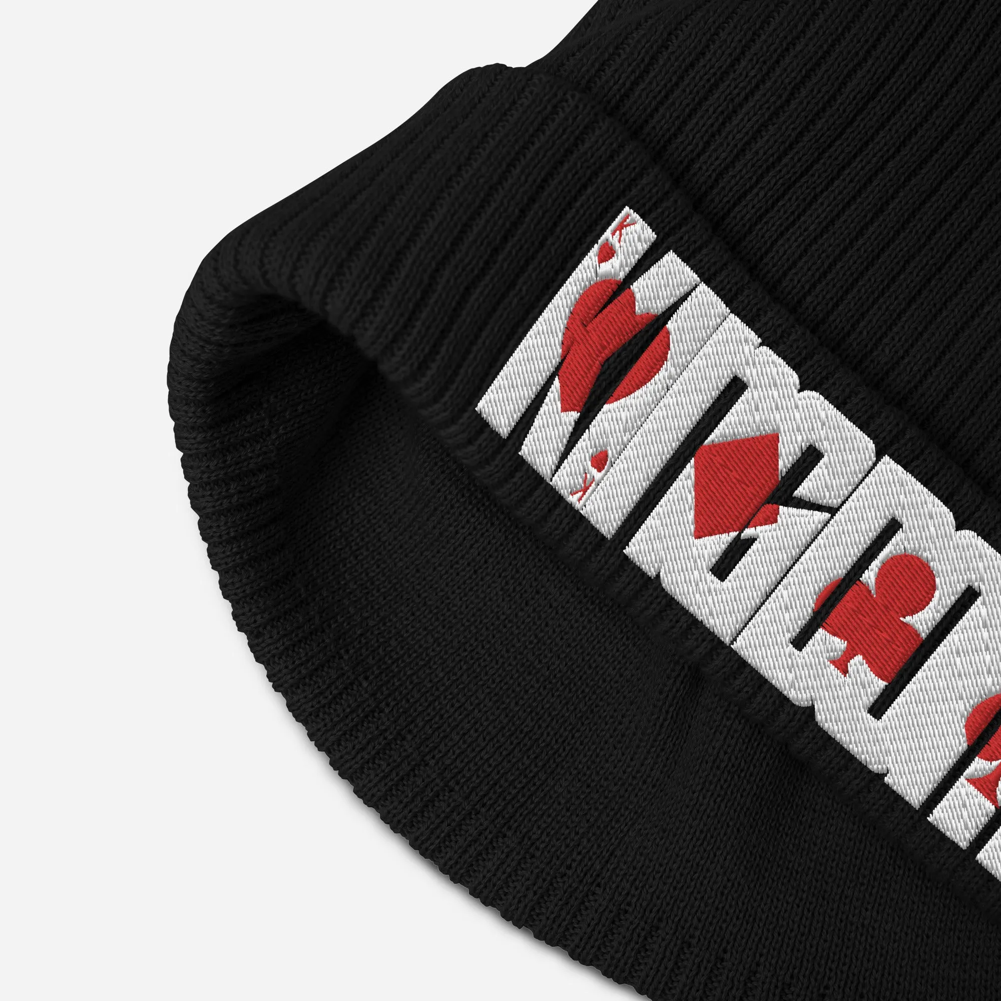 "KINGDOM" Organic ribbed beanie