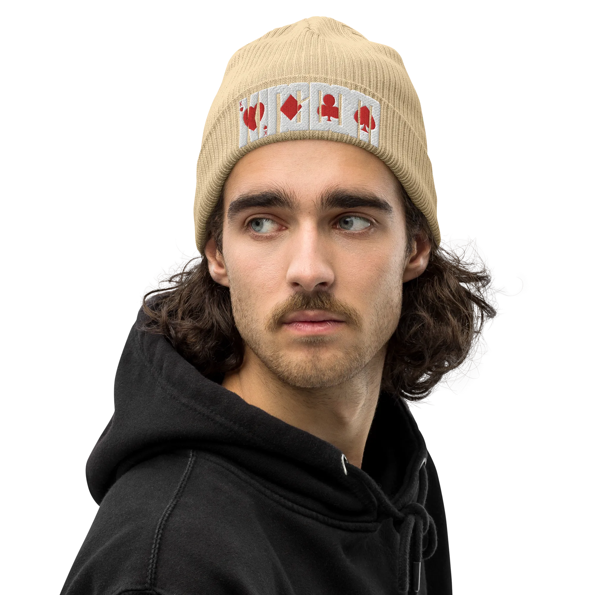 "KINGDOM" Organic ribbed beanie