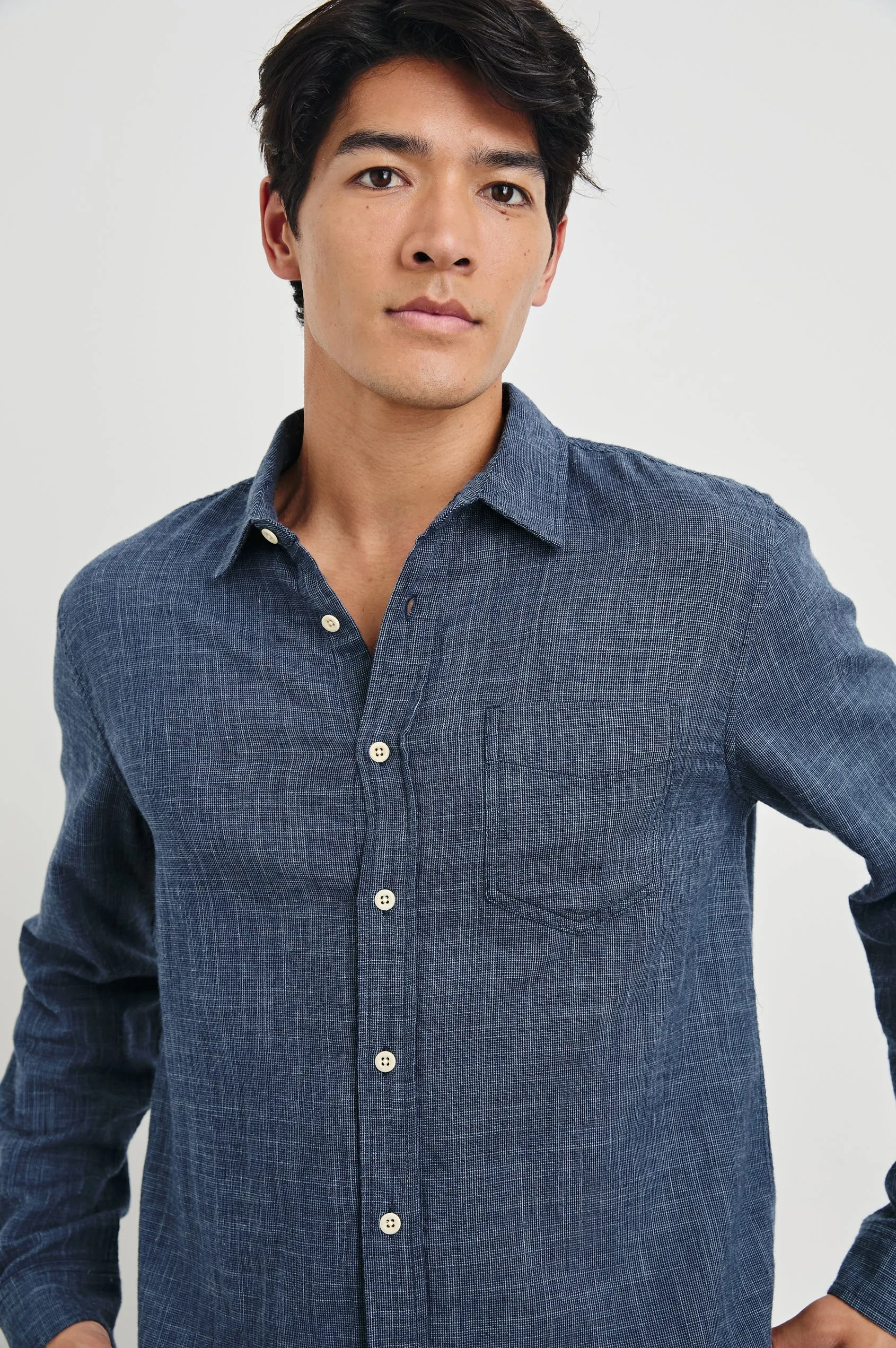 Rails Wyatt Shirt - Navy Etch