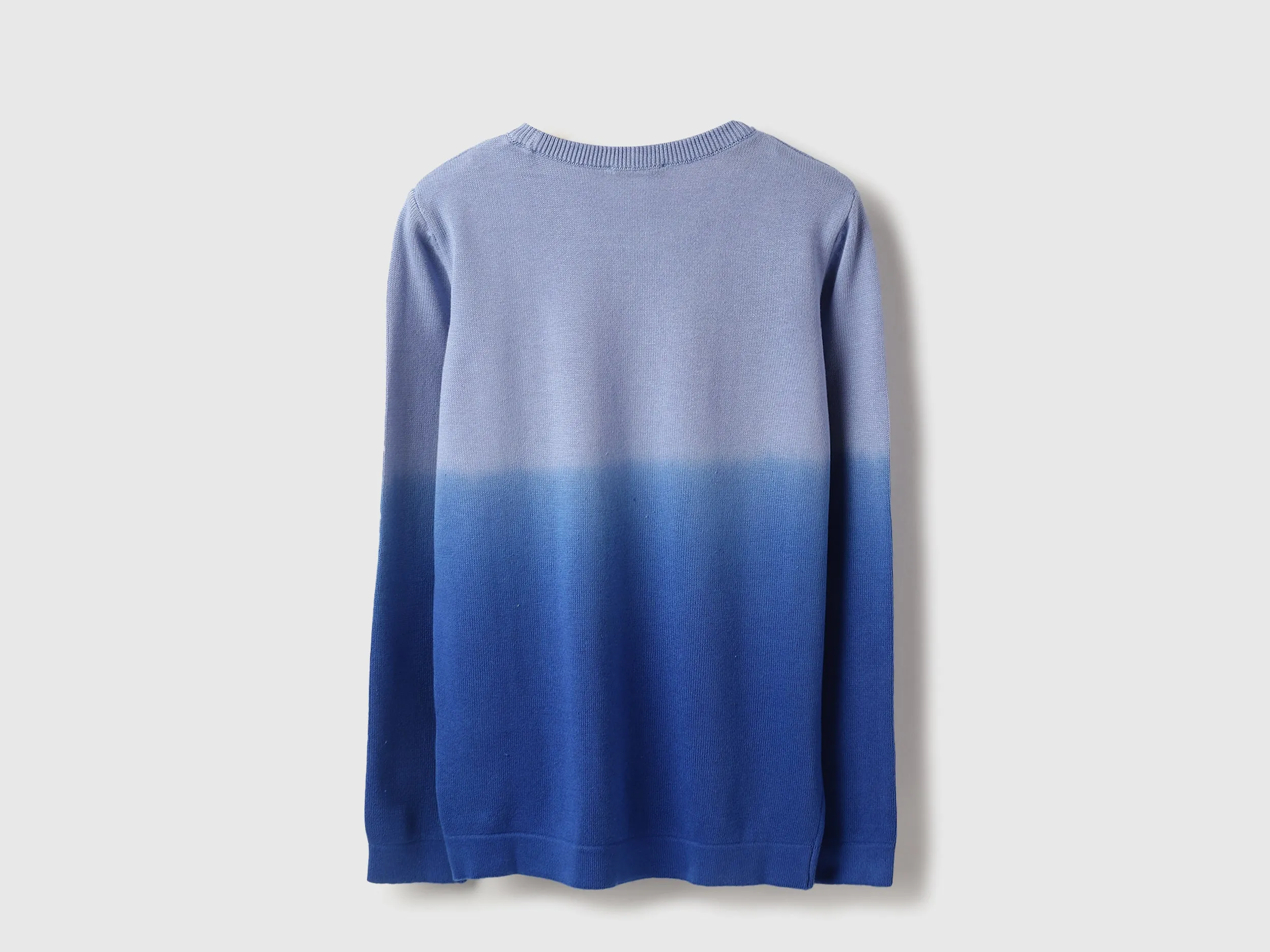 Regular Fit Round Neck Ombre Sweatshirt