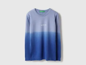 Regular Fit Round Neck Ombre Sweatshirt