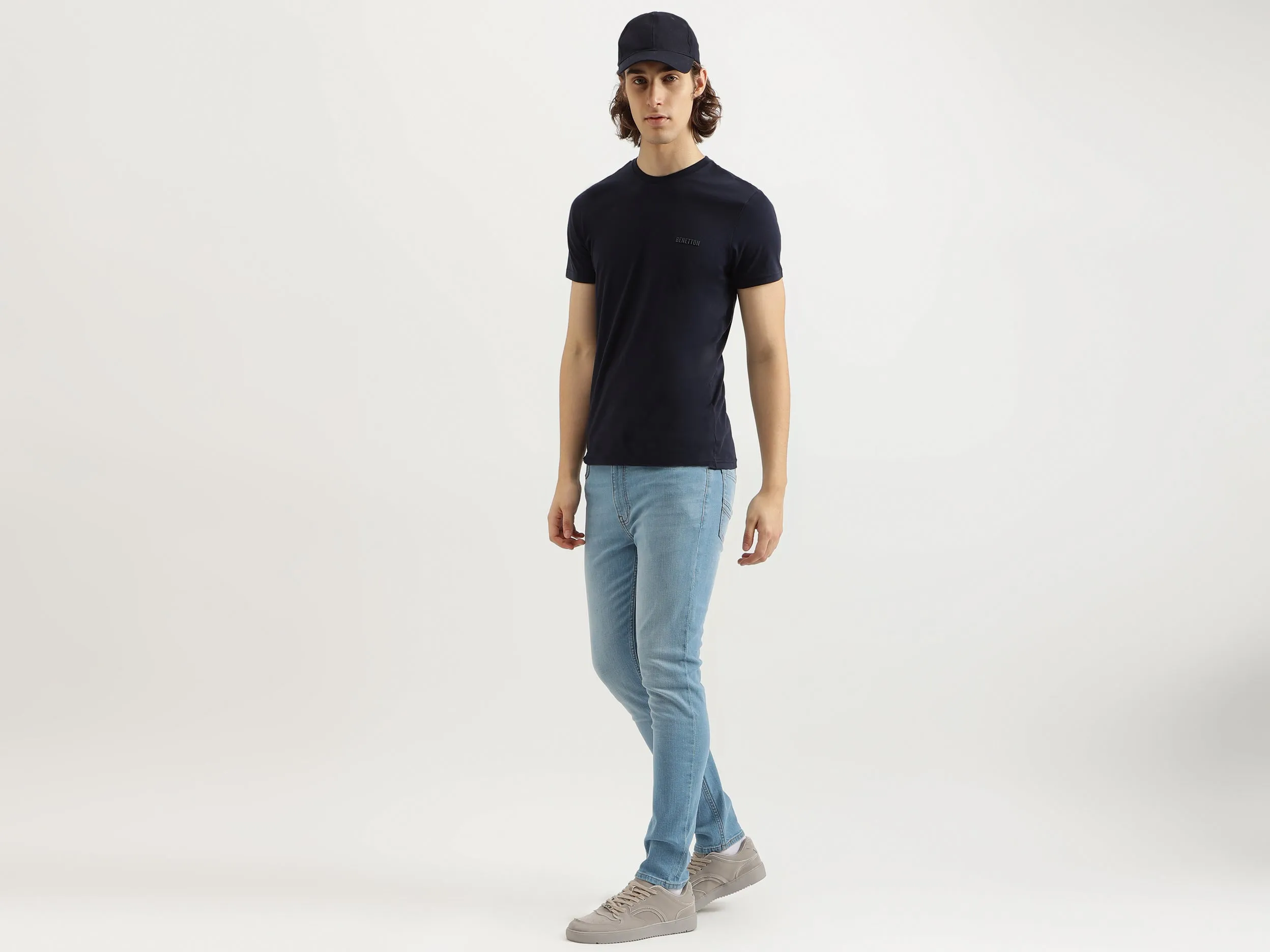 Regular Fit Round Neck Solid Tshirt