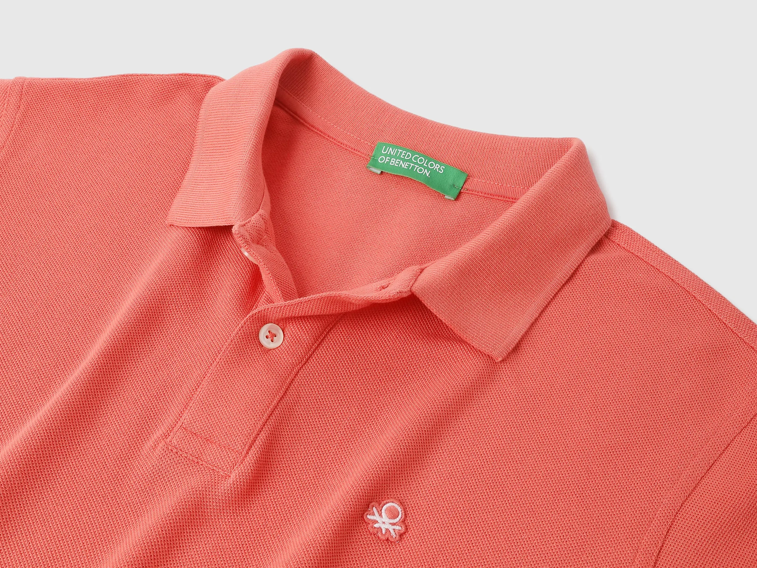 Relaxed Fit Polo Neck Solid Tshirt