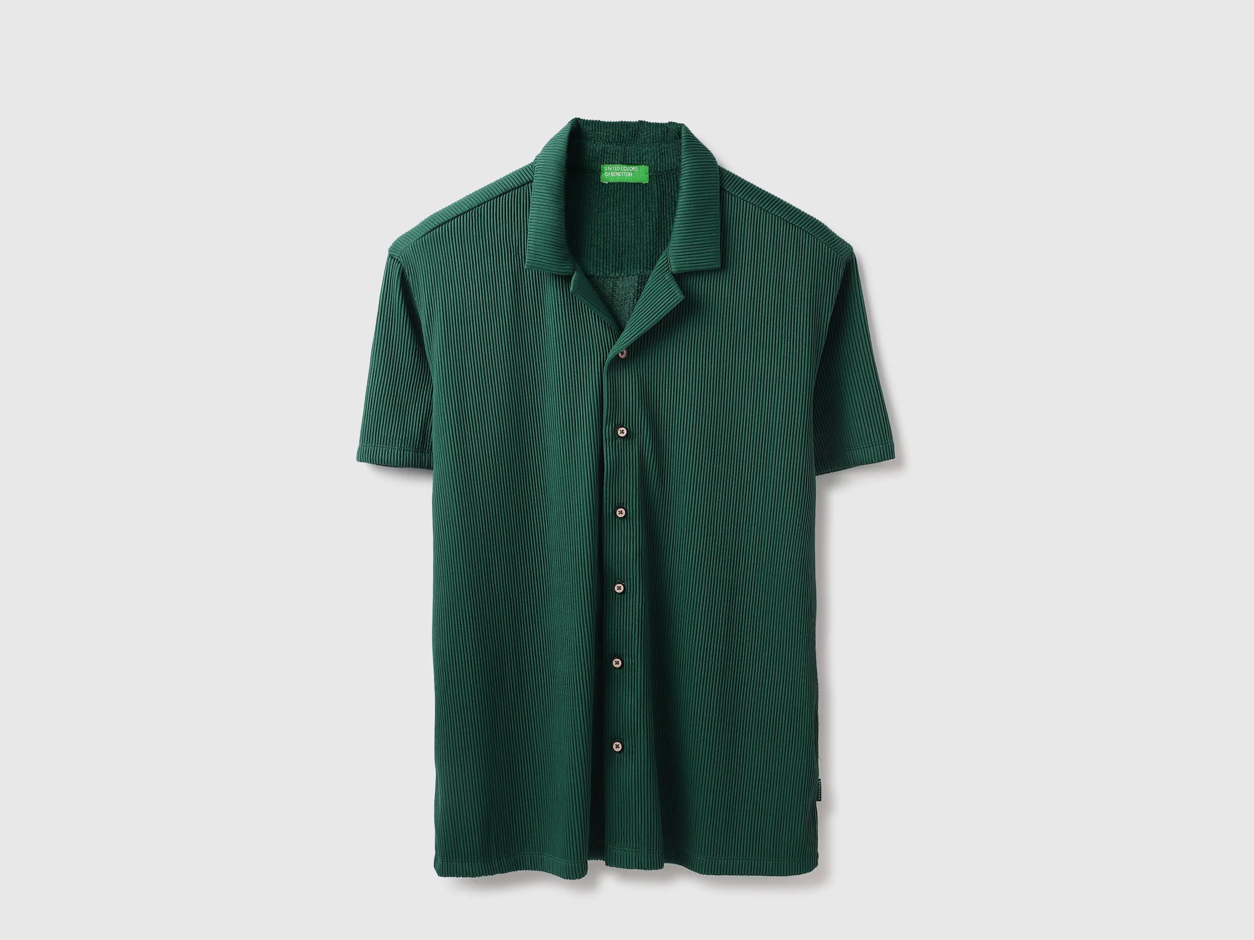 Relaxed Fit Resort Collar Pinstripes Shirt