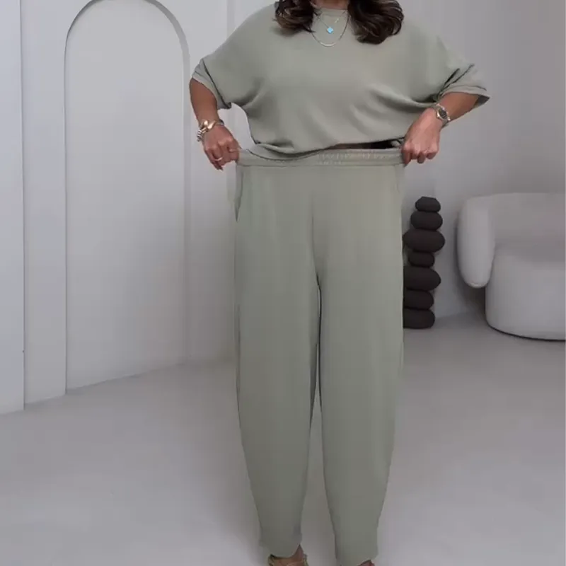 Relaxed Fit Two Piece Casual Set