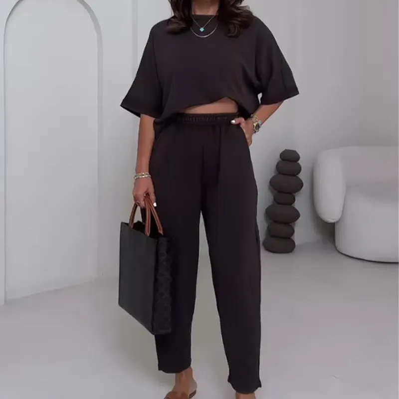 Relaxed Fit Two Piece Casual Set