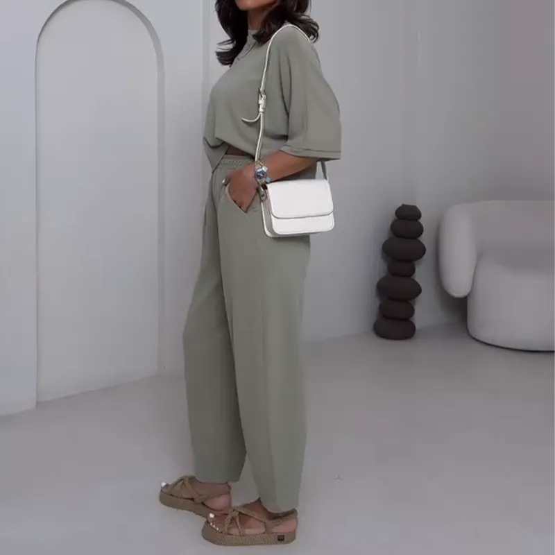 Relaxed Fit Two Piece Casual Set
