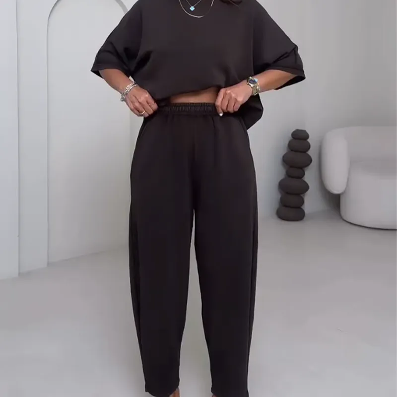Relaxed Fit Two Piece Casual Set