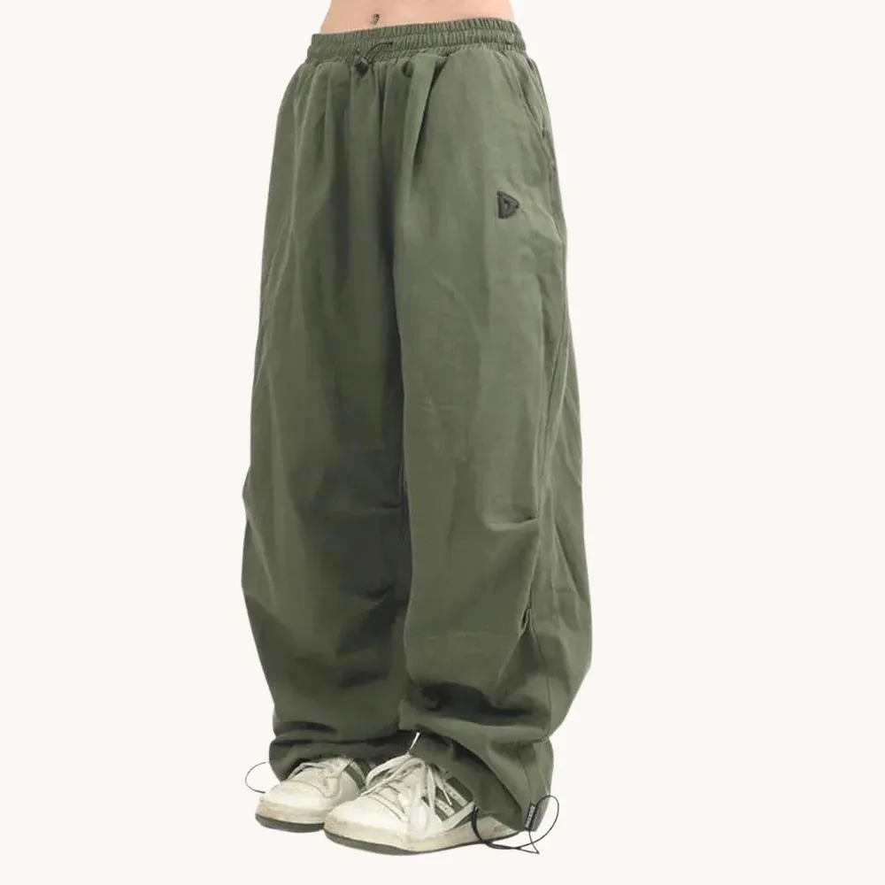 Relaxed Fit Wide-Leg Pants