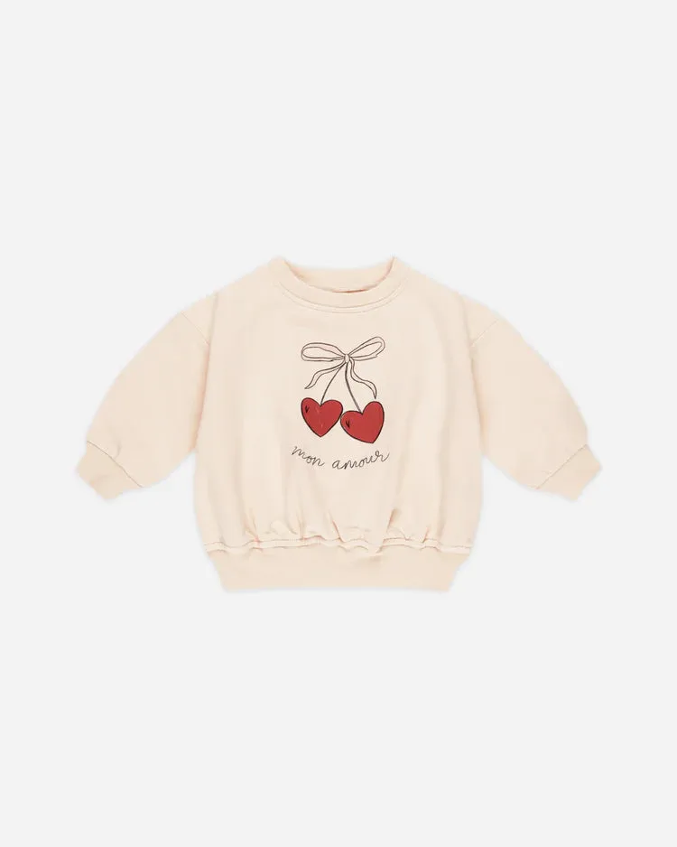 Relaxed Fleece Sweatshirt || Mon Amour