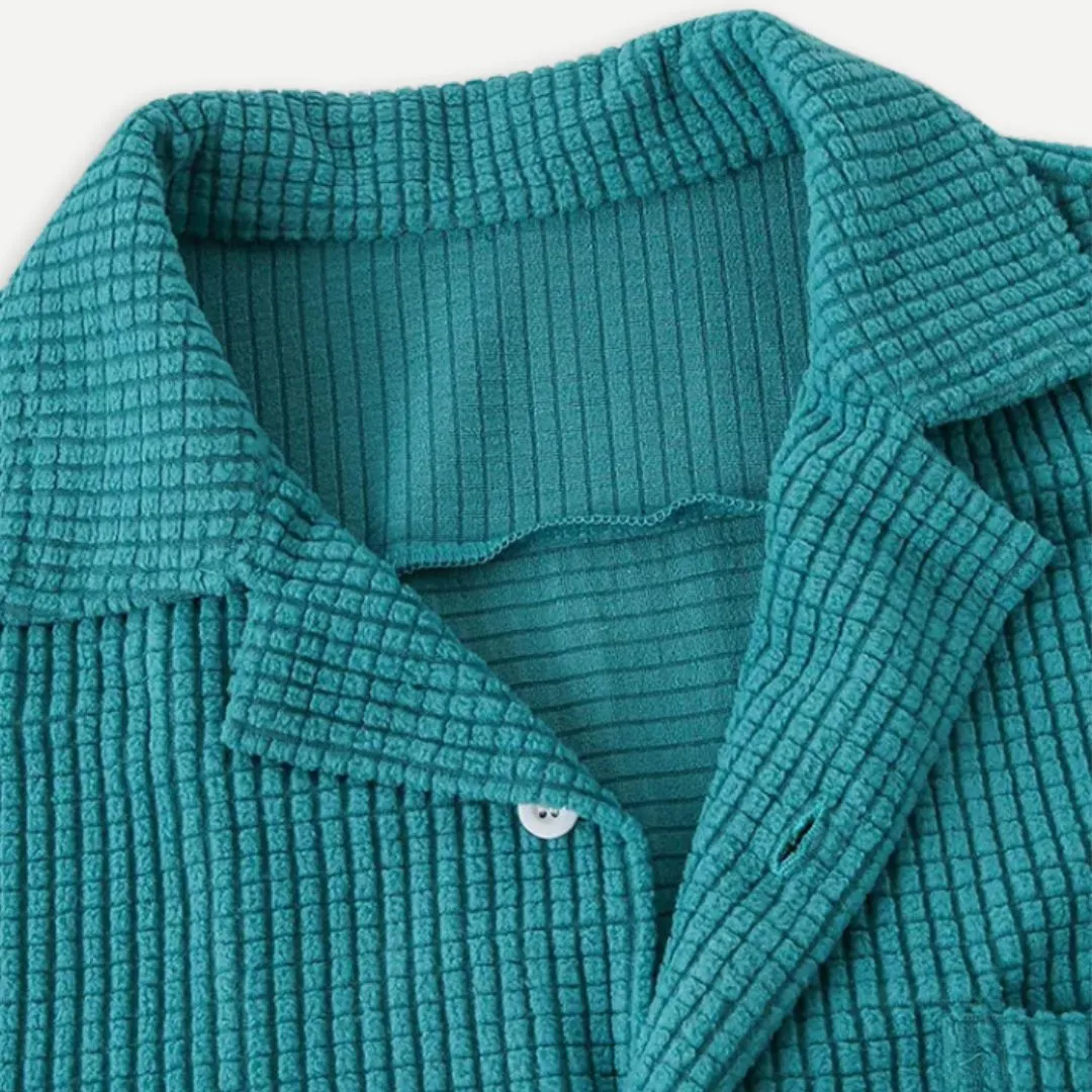 Relaxed Knitted Waffle Shirt