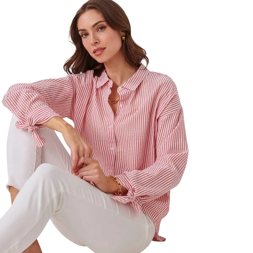 Relaxed Sear Sucker Shirt