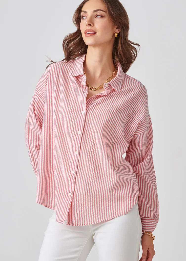Relaxed Sear Sucker Shirt