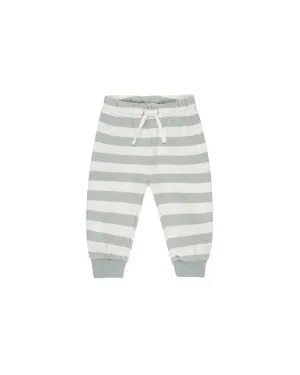 Relaxed Sweatpants l Sage Stripe