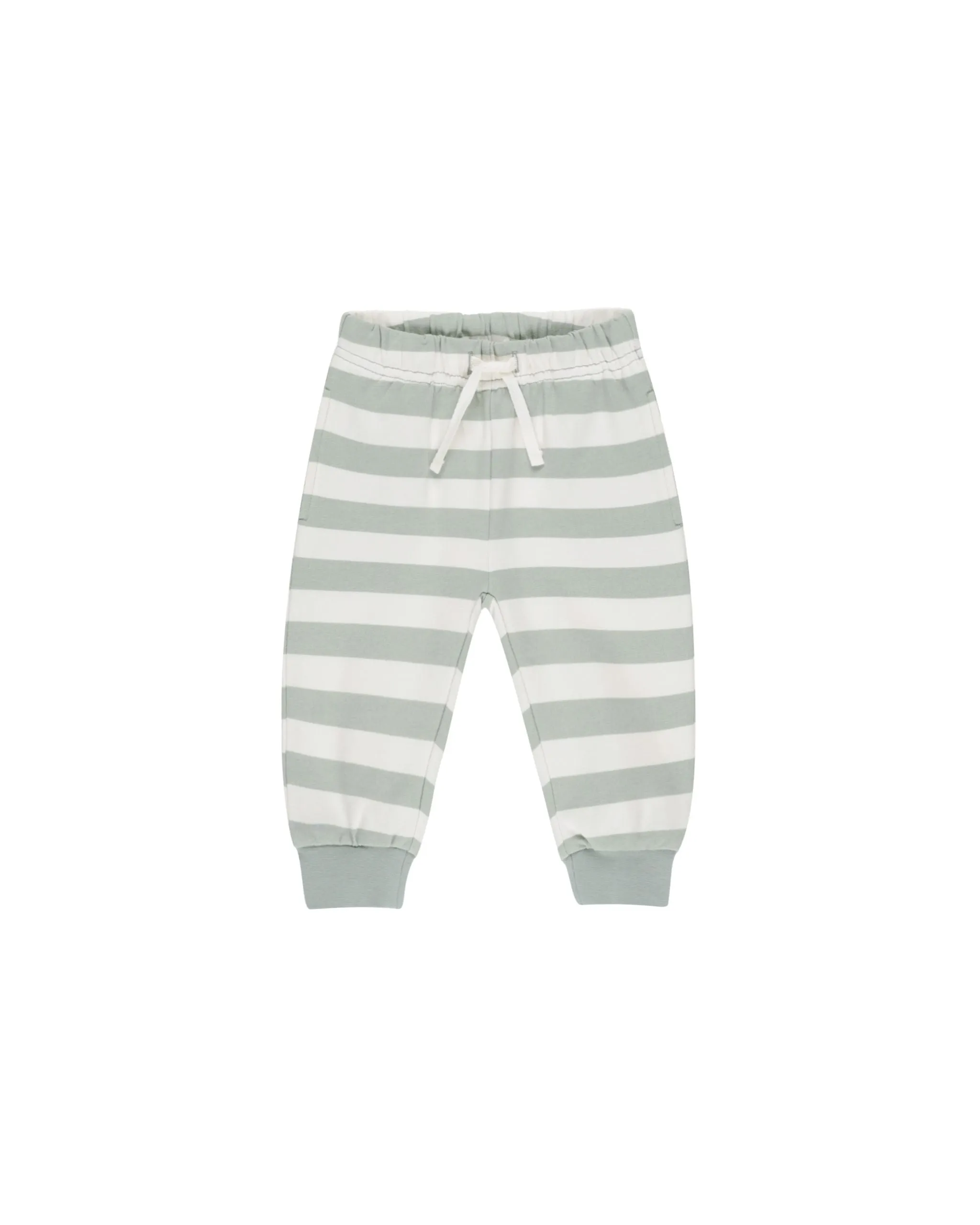 Relaxed Sweatpants l Sage Stripe