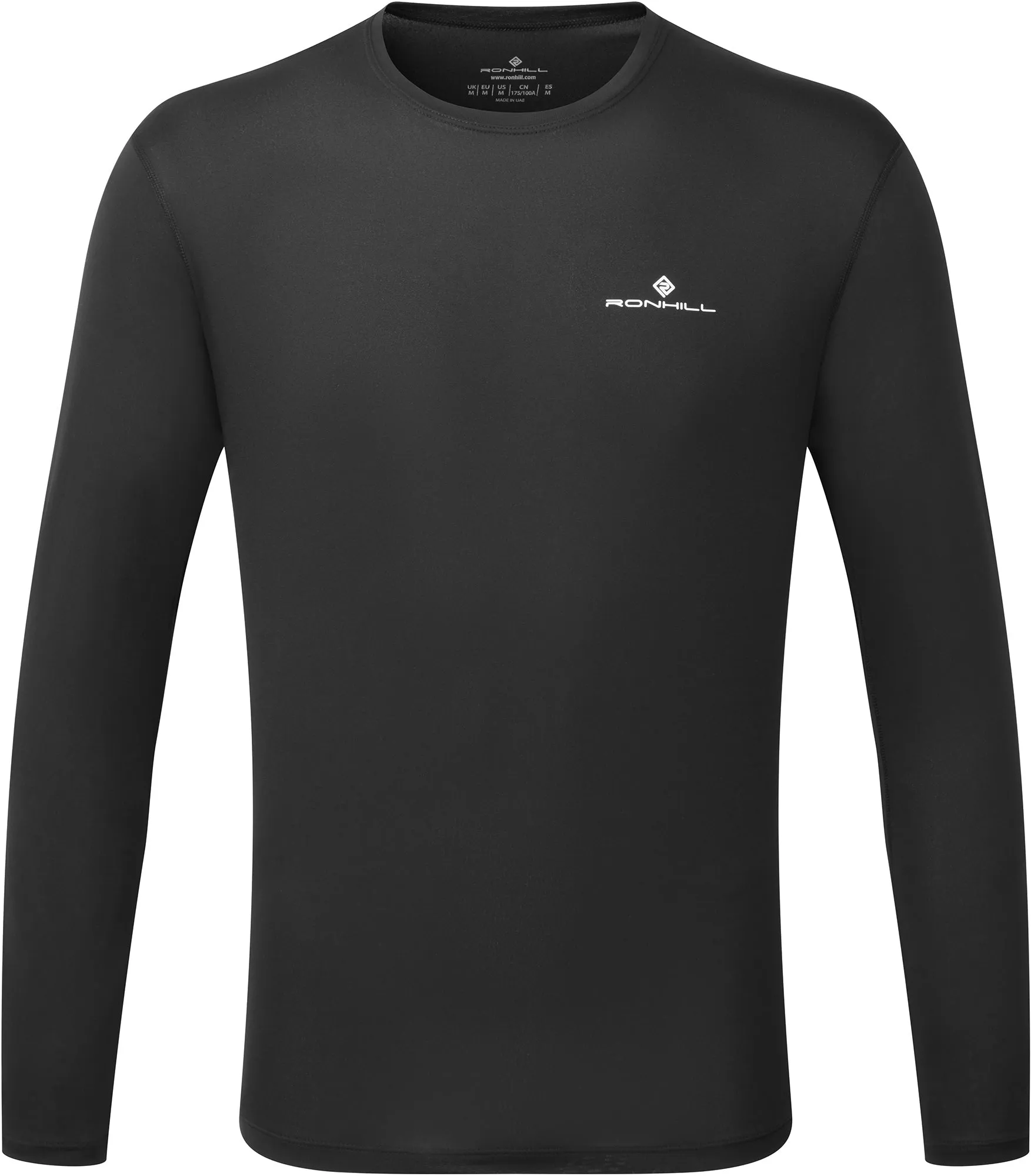 Ronhill Core Long Sleeve Mens Running Top - Black