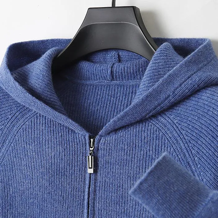 Royal Cashmere Merino Wool Zip-Up