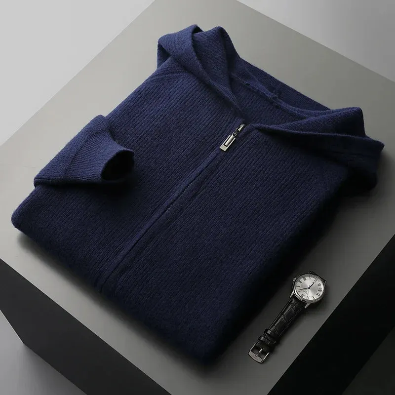 Royal Cashmere Merino Wool Zip-Up