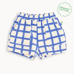 Sailor - Blue Checker Jersey Baby & Kids Shorts