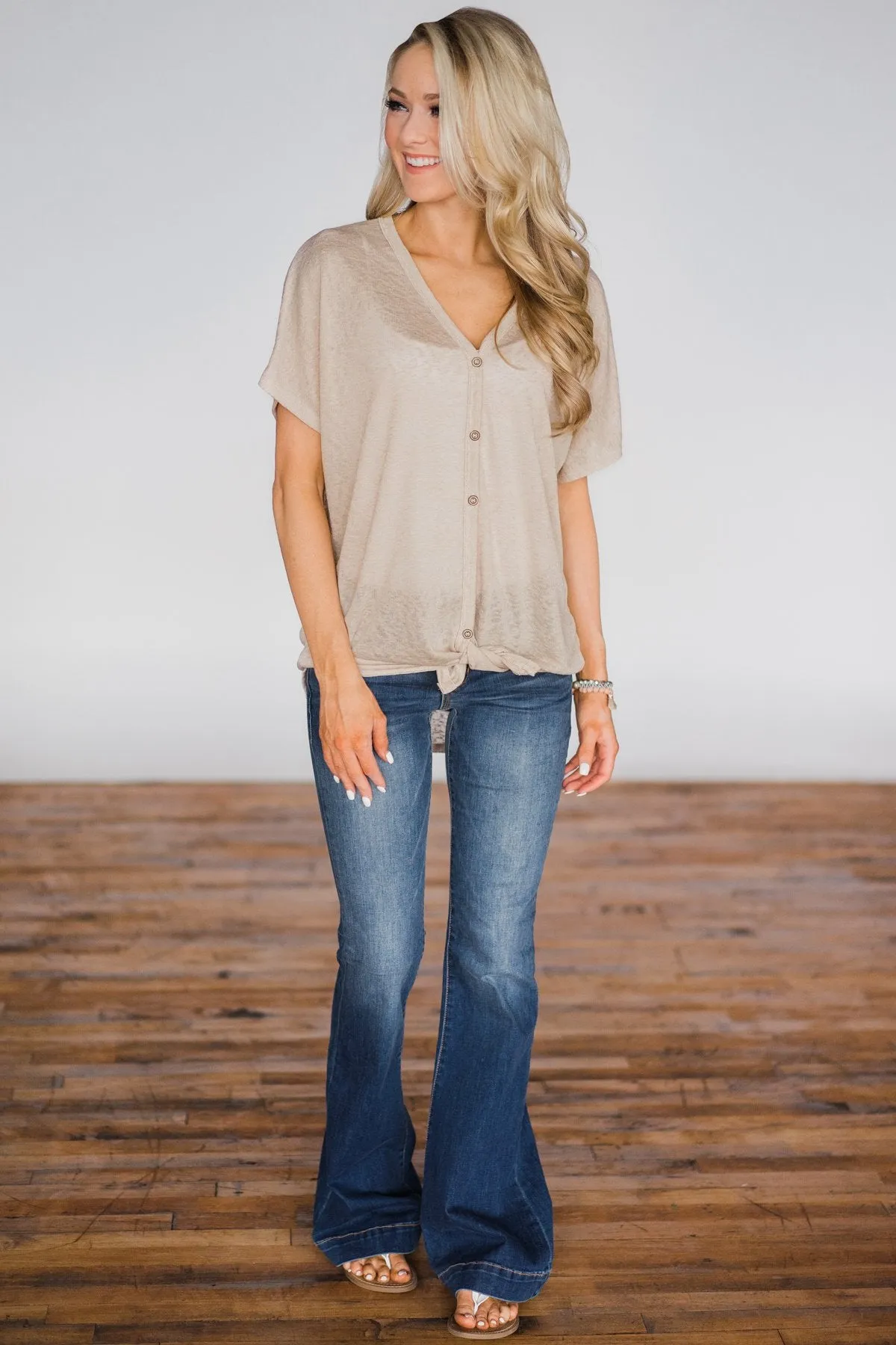 Sand and Summer Short Sleeve Top