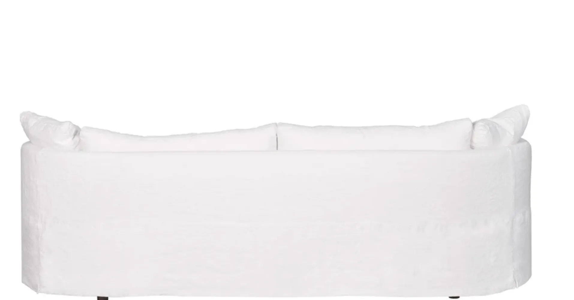 Sardinia Slipcovered 108in Curved Sofa