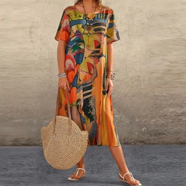Selena | Comfy Printed Dress