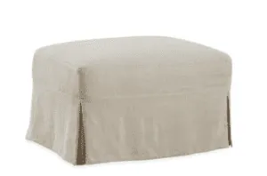 Slipcovered Chair Ottoman  28" - Beachside Collection