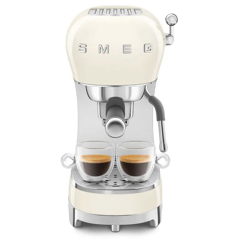 Smeg ECF02CREU Espresso Coffee Machine Cream