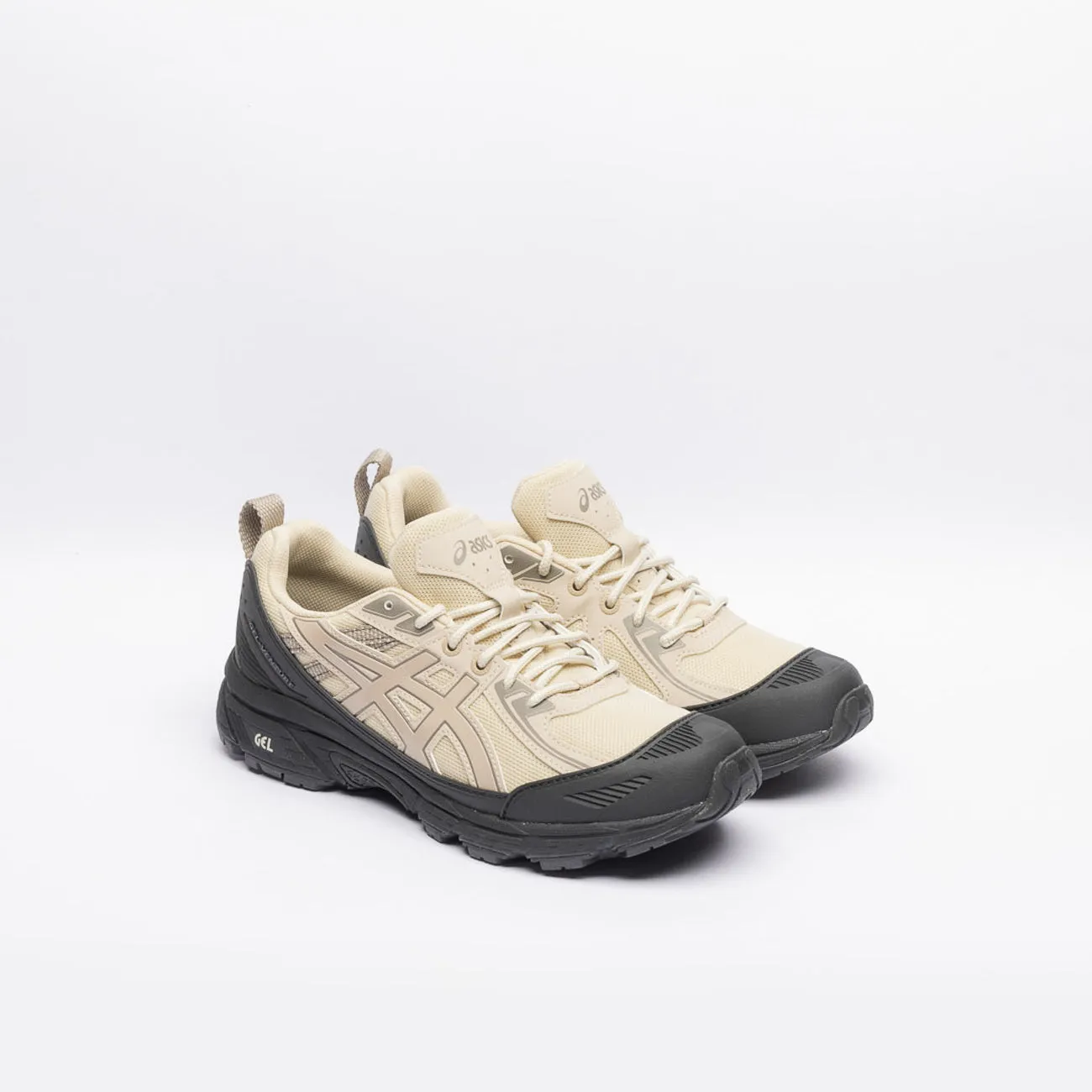 Sneaker trail running Asics Gel-Venture 6 Shield in tessuto beige e TPU nero