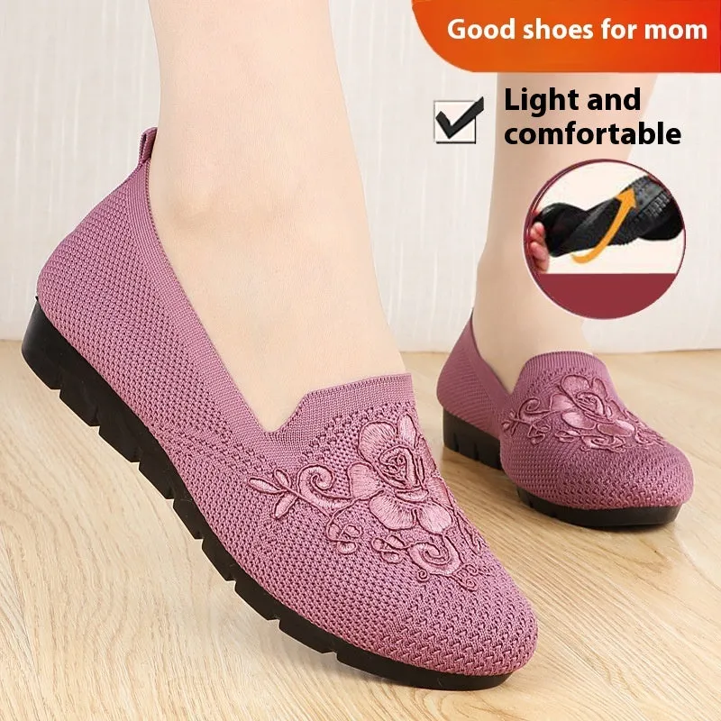 Soft Bottom Comfortable Flat Bottom Slip-on Casual Shoes