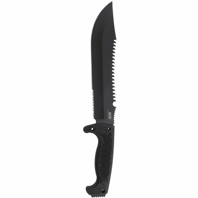 SOG Jungle Primitive Machete with Nylon Sheath - Black